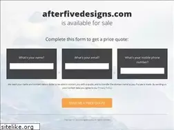 Sites similar to afterfivedesigns.com