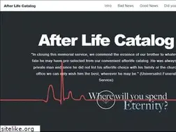Sites similar to afterlifecatalog.com