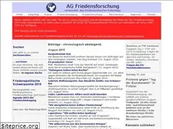 Sites similar to ag-friedensforschung.de