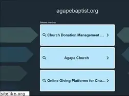 Sites similar to agapebaptist.org