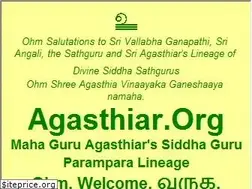 Sites similar to agasthiar.org