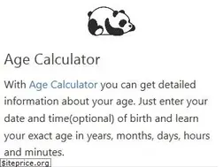 Sites similar to agecalculator.org