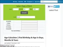 Sites similar to agecalculatortool.com