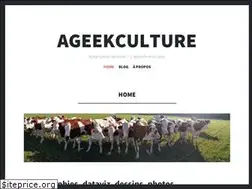 Sites similar to ageekculture.com