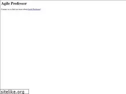 Sites similar to agileprofessor.com