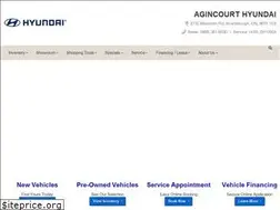 Sites similar to agincourthyundai.com
