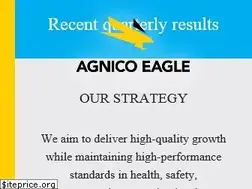 Sites similar to agnicoeagle.com