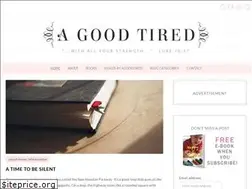 Sites similar to agoodtired.com