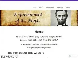 Sites similar to agovernmentofthepeople.com