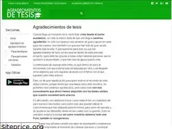 Sites similar to agradecimientosdetesis.net