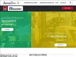 Sites similar to agrargepshow.hu
