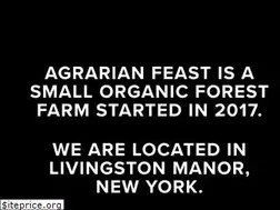 Sites similar to agrarianfeast.com