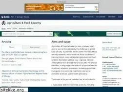 Sites similar to agricultureandfoodsecurity.biomedcentral.com