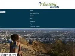 Sites similar to ahealthyback.com