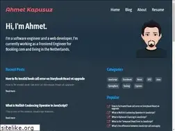 Sites similar to ahmetkapusuz.com