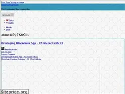 Sites similar to ahmetkucukoglu.com