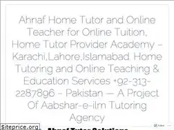 Sites similar to ahnaftutor.wordpress.com