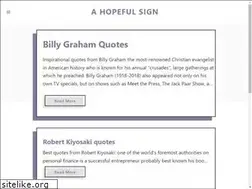 Sites similar to ahopefulsign.com