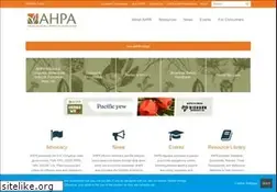Sites similar to ahpa.org