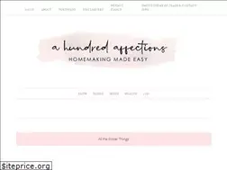 Sites similar to ahundredaffections.com