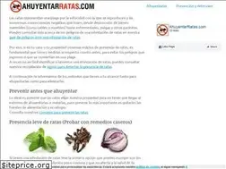 Sites similar to ahuyentarratas.com