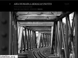 Sites similar to aifahumairasnotes.blogspot.com
