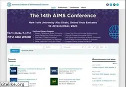 Sites similar to aimsciences.org