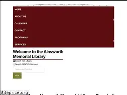 Sites similar to ainsworthmemoriallibrary.org