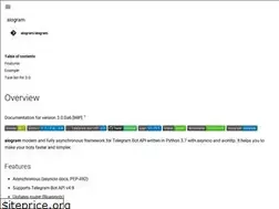 Sites similar to aiogram.2038.io