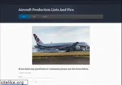 Sites similar to aircraft-production-lists.weebly.com