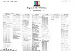 Sites similar to airdates.tv