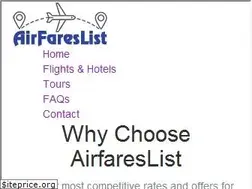 Sites similar to airfareslist.com
