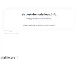 Sites similar to airport-domodedovo.info