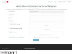 Sites similar to ajandekbox.hu