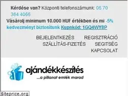 Sites similar to ajandekkeszites.hu