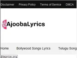 Sites similar to ajoobalyrics.com