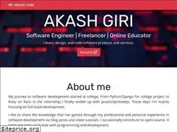 Sites similar to akashgiricse.github.io