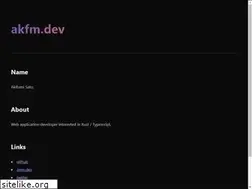 Sites similar to akfm.dev