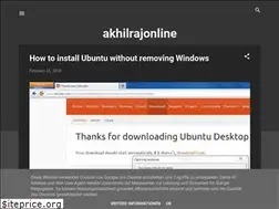 Sites similar to akhilrajonline.blogspot.com