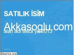 Sites similar to akkasoglu.com