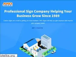 Sites similar to akosigns.com