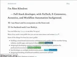 Sites similar to akoskm.github.io