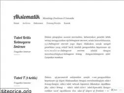 Sites similar to aksiomatik.wordpress.com