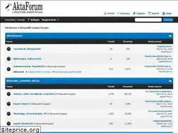 Sites similar to aktaforum.hu