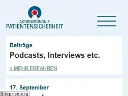 Sites similar to aktionsbuendnis-patientensicherheit.de
