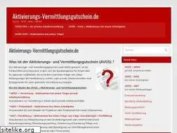 Sites similar to aktivierungs-vermittlungsgutschein.de