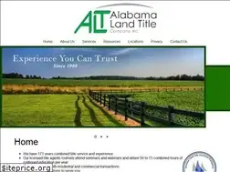 Sites similar to alabamalandtitle.com
