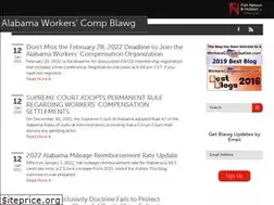 Sites similar to alabamaworkerscompblawg.com