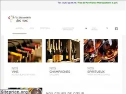 Sites similar to aladecouvertedesvins.fr