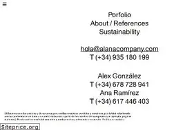 Sites similar to alanacompany.com